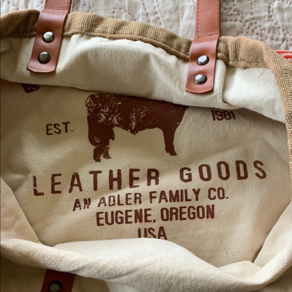 Striped Canvas Tote Bag - Picture 6 of 9